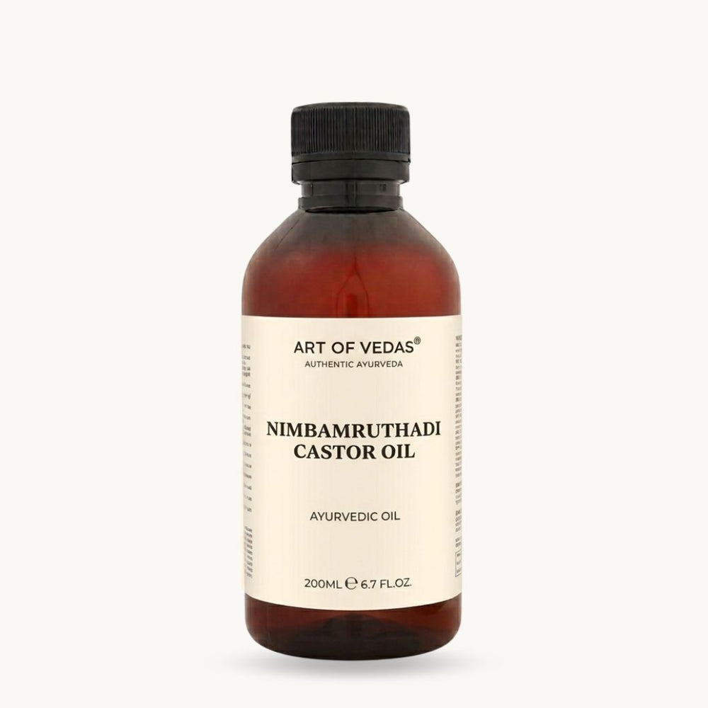 Art of Vedas, Nimbamruthadi Eranda Thailam, 200 ml, Thailam ayurvédico clássico