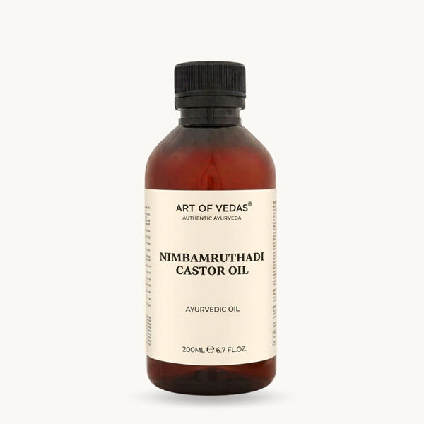 Art of Vedas, Nimbamruthadi Eranda Thailam, 200 ml, Thailam ayurvédico clássico