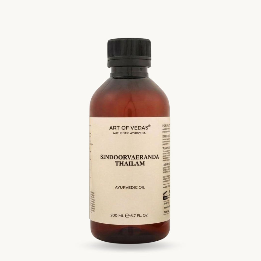 Art of Vedas, Sinduvarairanda Thailam, 200 ml, Thailam ayurvédico clássico