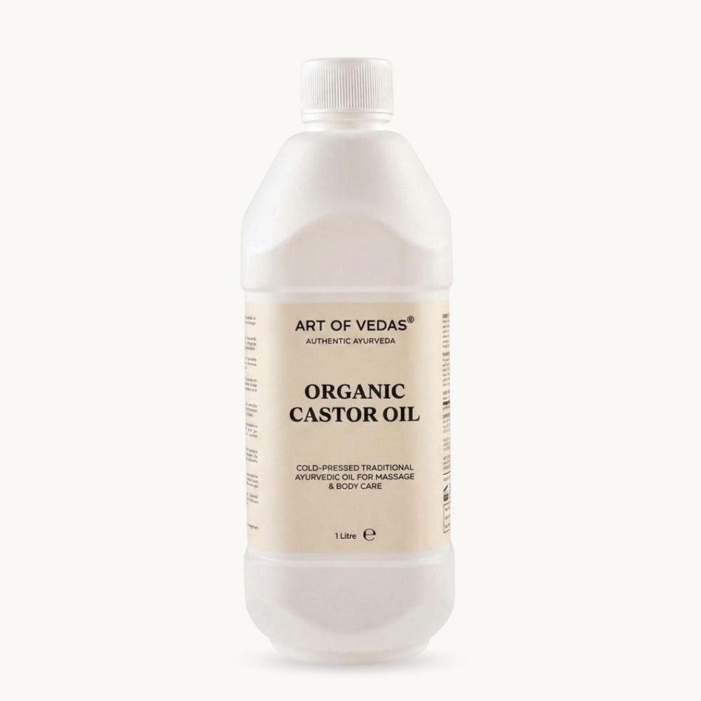 Art of Vedas, Óleo de Rícino Biológico, 1 liter, preparacao ayurvedica classica
