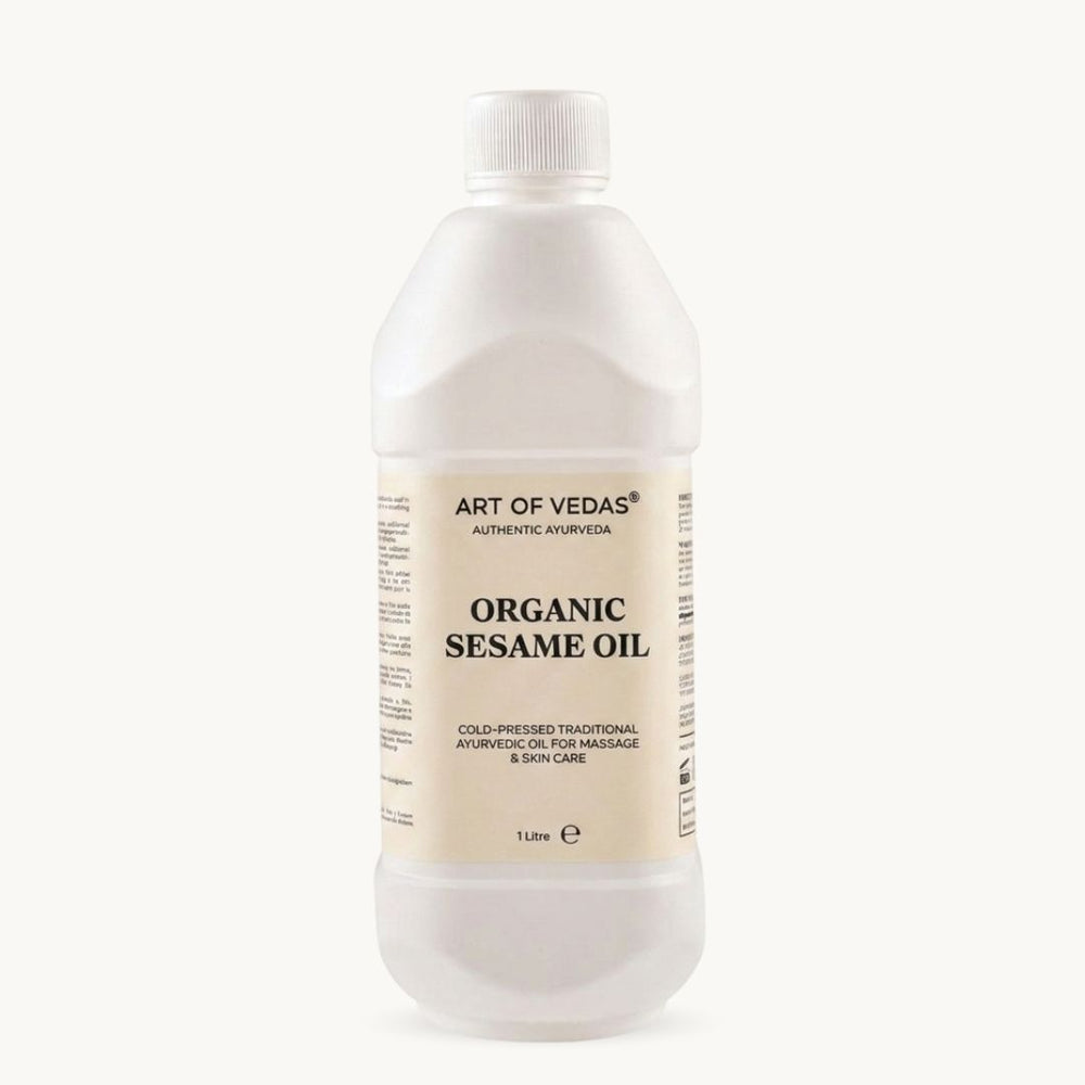 Art of Vedas, Óleo de Sésamo Biológico, 1 Liter, preparacao ayurvedica classica